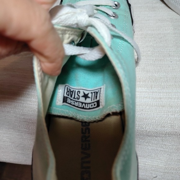 Converse Unisex CT All Star Teal Green Sneakers Size M 8 W 10 Low Top - Picture 8 of 13
